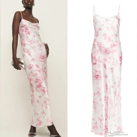 Reformation Parma floral silk dress in swoon NWT - Picture 1 of 8